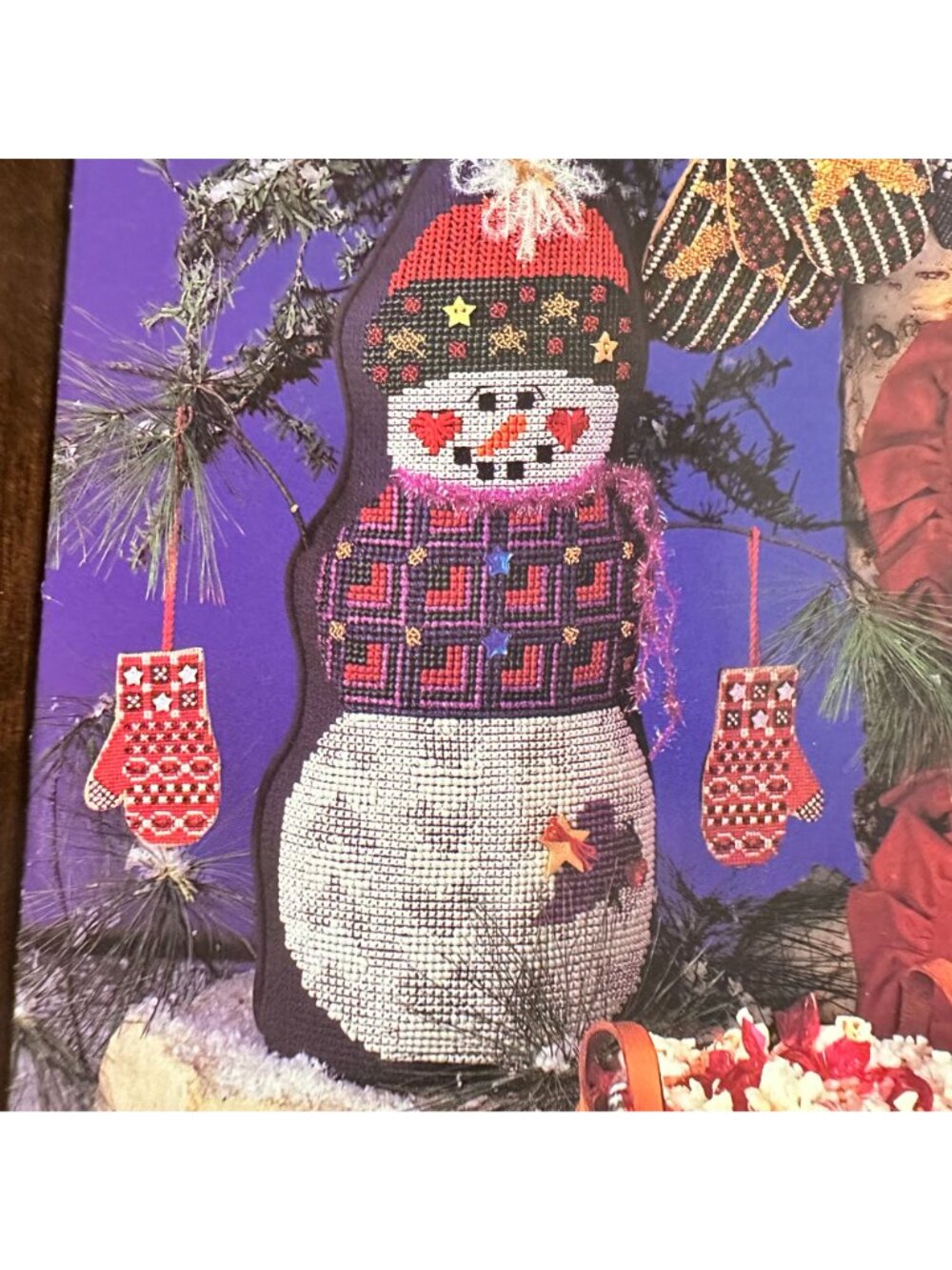 Mill Hill Never A Pair Cross Stitch Snowman Pattern Book - Picture 2 of 6
